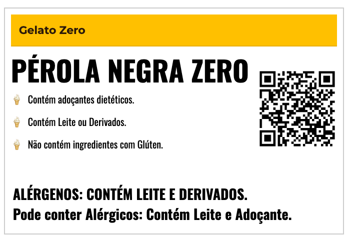 Gelato TESTE DE SABOR